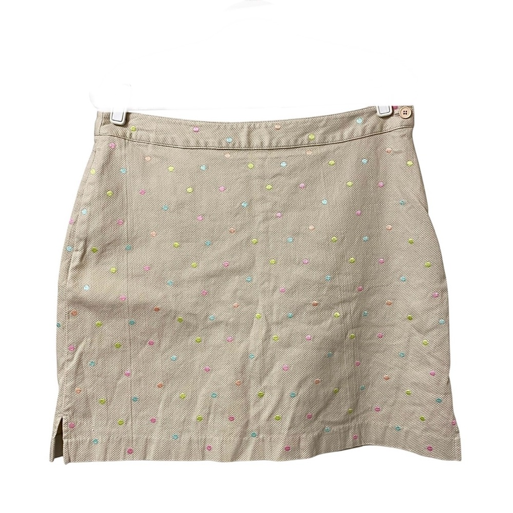 EP Pro beige tan polka dot summer golf skort skirt size 12